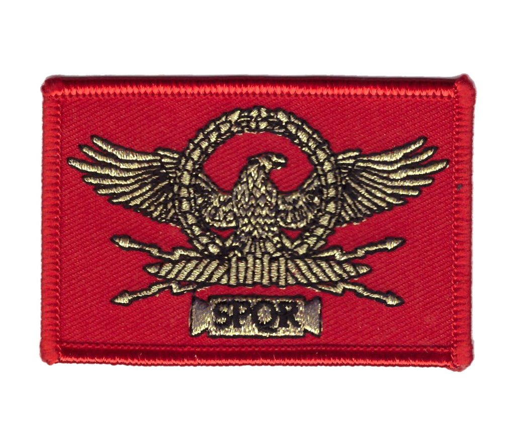 Roman Patch Roman Republic Flag SPRQ Roman Republic Eagle Legion Flag Patch