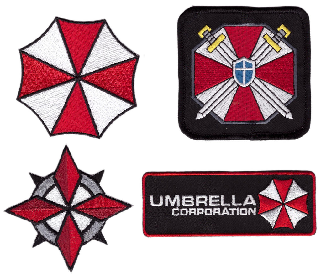 Resident Evil Umbrella Corporation Logo Large Embroidered Jacket Patch