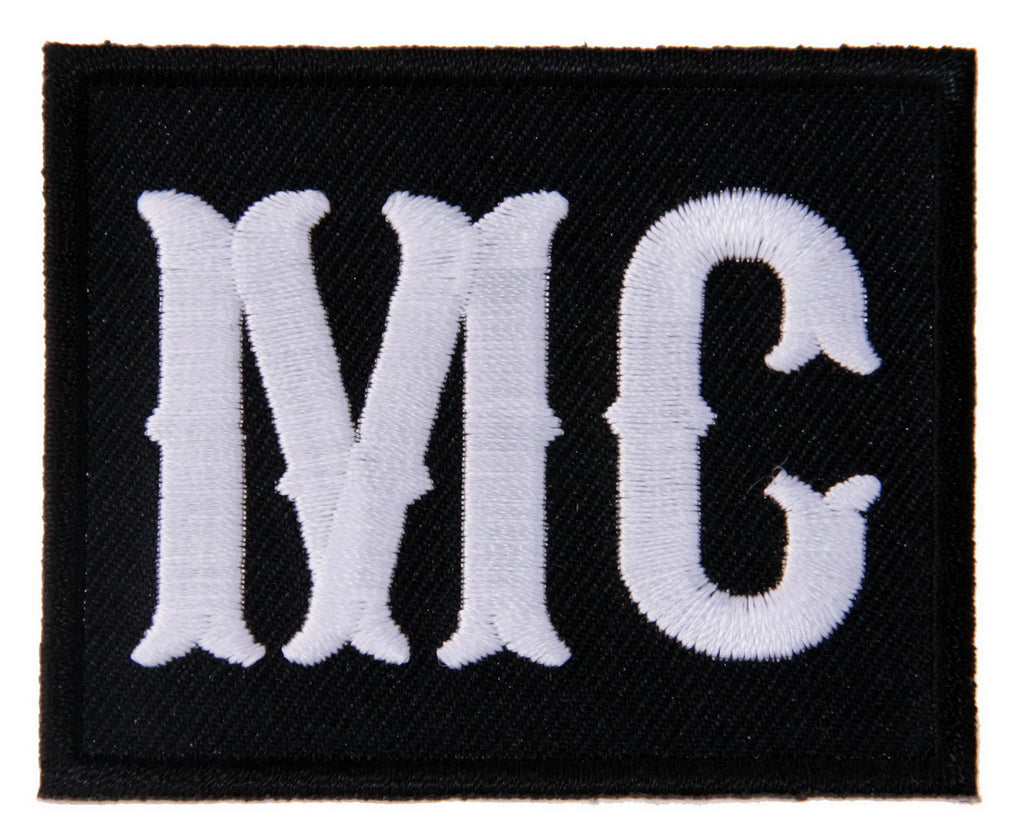 White Text MC Motorcycle Club Member Biker Jacket Vest Patch - Titan One