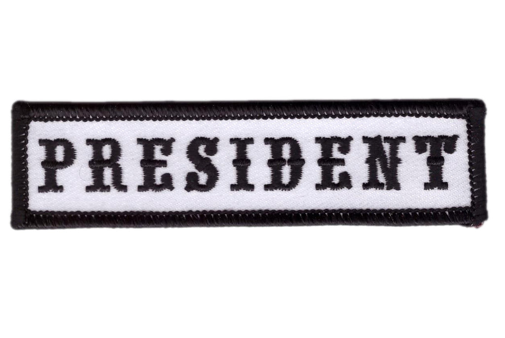 President MC Club Biker Jacket Patch