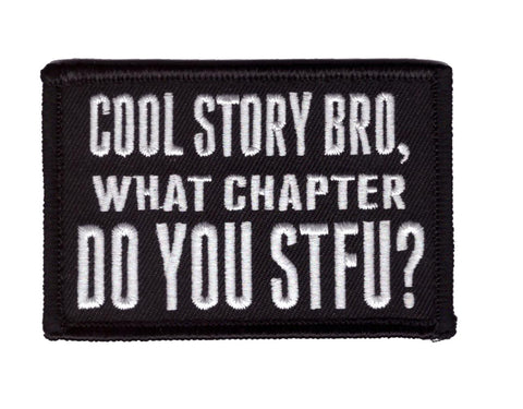 Velcro Cool Story Bro What Chapter You Funny Tactical Morale Patch - Titan One