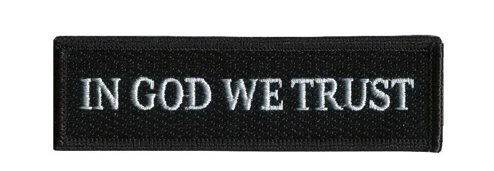 Velcro Black - In God We Trust - Tactical Morale Operator Patch - Titan One