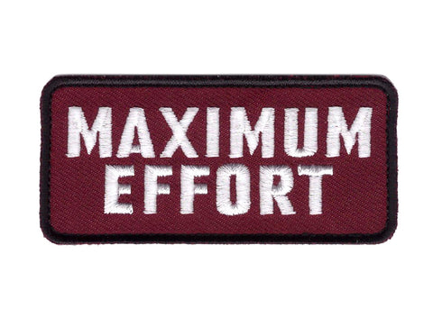 Velcro Maximum Deadpool Effort Motivational Morale Gear Rucking Tactical Patch