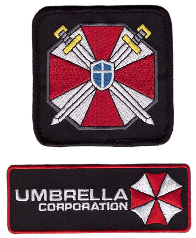 Set of 2 Resident Evil Umbrella Corporation and Umbrella Shield with Swords - Titan One