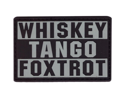 Whiskey Tango Foxtrot WTF PVC Tactical Morale Patch